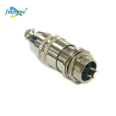 China Power 4 Pin Screw Connector Cable Male And XS12 Female Push Pull Connector 4pins for sale