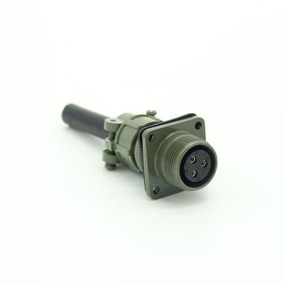 China Aviation 5015 Small 3 Pin Military Electrical Type Speaker Cable Video Connector for sale