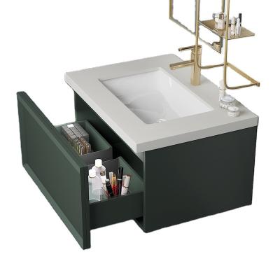 China Modern Professional Factory Furniture Sink Cabinet Vanity Solid Wood Bathroom Vanity for sale