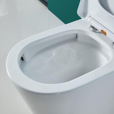 China Automatic Operation One Piece WC Strap Ceramic Toilet Bowl Custom for sale