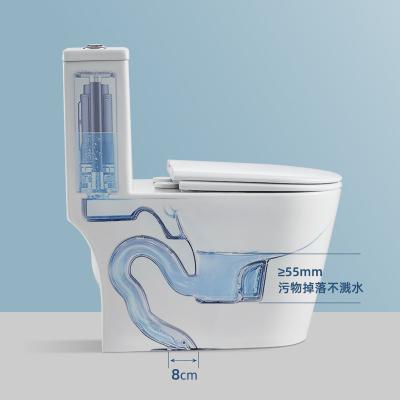 China Cheap Floor Standing Toilet Siphon Automatic Operation Apartment Bath Room Porcelain Lavatory Sanitas Manufacturer for sale