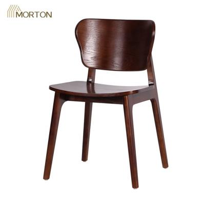 China Modern factory direct hotel restaurant furniture leaning plywood seat backrest restaurant dining chair for sale