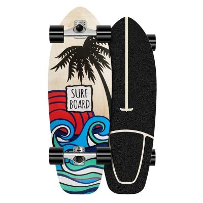 China Outdoor Activities 7-Ply Canadian Maple Surfboard Skateboard Cruiser Board Complete Skateboard With Nice Design for sale