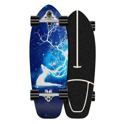 China Outdoor activities pro skateboard complete custom print girl patineta skate board for adult for sale