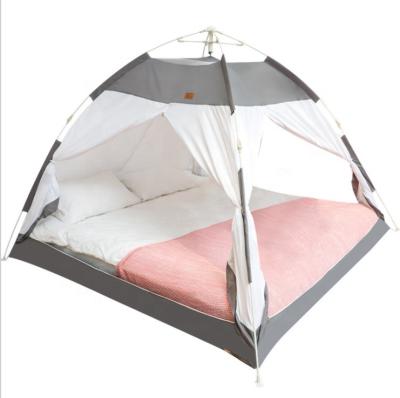 China Easy install cheap 1-3 person indoor automatic canvas tent camping living room price bedroom bed glamping tent for sale