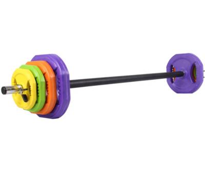 China Fashion. High Quality Weight Lifting Pump Gym Studio Sport Household 10kg 20kg 40kg Dumbbell Barbell Aerobic Set for sale