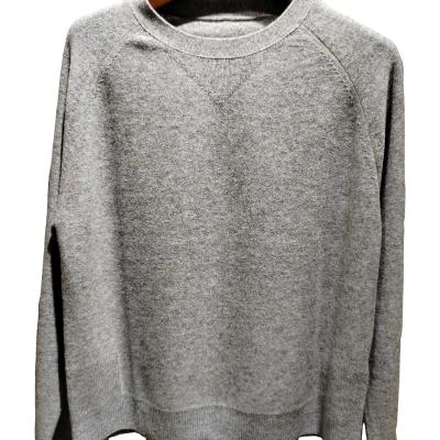 China Anti-pilling 100% cashmere women pullover sweater, gray sweater for sale