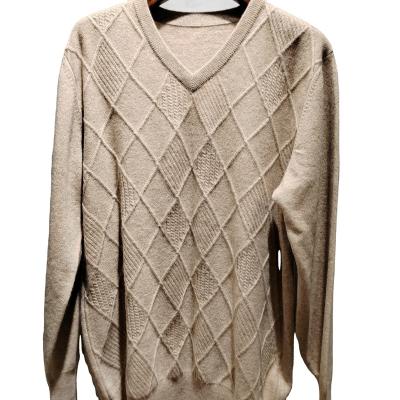 China Hot Sale 100% Cashmere V Neck Men Anti-pilling Jumper for sale