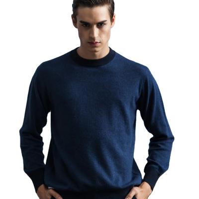 China High Quality Anti-pilling Mens Winter Navy Cashmere Sweaters for sale