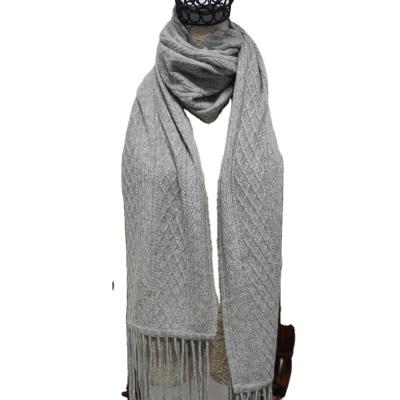 China Sheer Cashmere Cashmere Winter Women Scarf With Tassel for sale