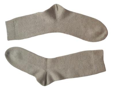 China Breathable Warm 100% Cashmere Plain Knit Socks for sale