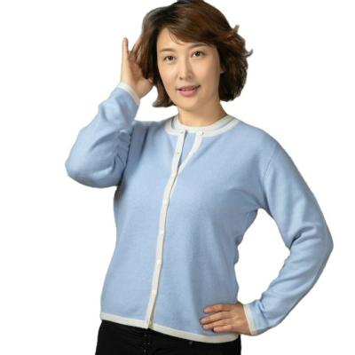 China Beautiful Anti-pilling New Design Wool Cashmere Ladies Sweater Suits for sale