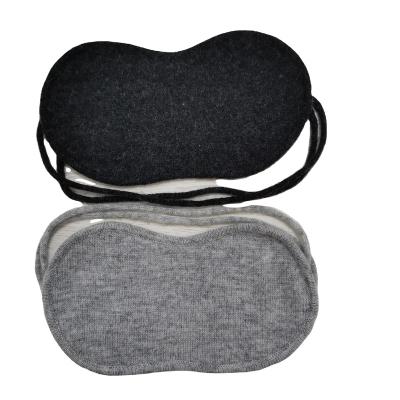 China 100% Cashmere Anti-pilling Knit Soft Eye Mask for sale