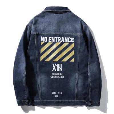 China Viable New Design Men's Denim Jacket Men's Fashion Loose Buttons All Size Lapel Oversized Jackets for sale