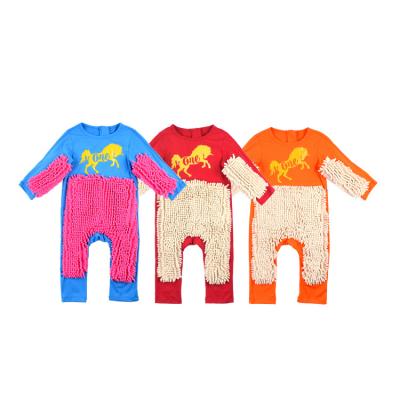 China 100% Cotton Long Sleeved Zipper Fashion Suit Baby Clothing One-Piece Crawling Rising Romper for sale