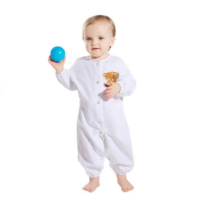 China 100% High Quality Cotton Baby Clothing Kindergarten Rompers Long Sleeve Toddler Paint Crawling Romper for sale