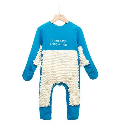 China 100% Cotton Children's One-Piece Clothes Autumn And Winter Infant Lazy Clothes Jumpsuit Baby Climbing Romper for sale