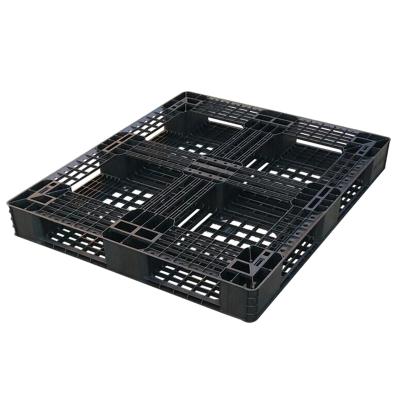 China Lightweight One Time Use Euro Entry Four Way Stackable HDPE Plastic Pallet Maker for sale