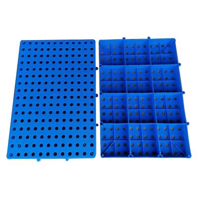 China Single Faced Grid Face Pallet Flat Surface Moisture Proof Plastic Pallet for sale