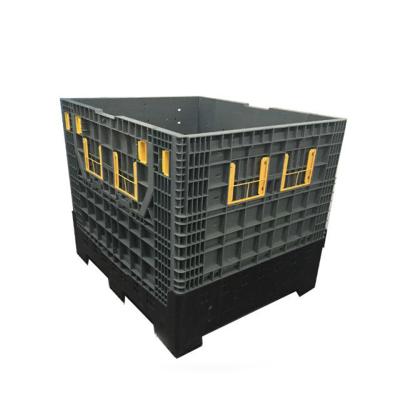 China Eco - Friendly Large Plastic Pallet Container Plastic Crate / Collapsible Bulk Container for sale