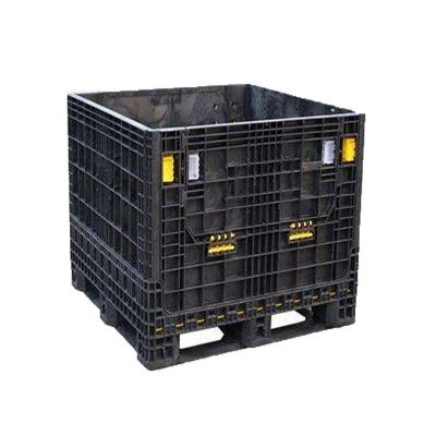 China 1210 Mesh Collapsible Box Foldable Plastic Folding Box Pallet Case for sale