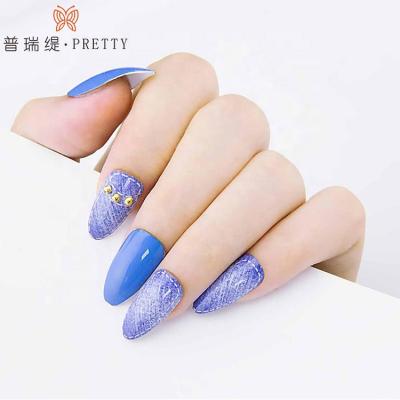 China New Style NAIL SALON 2020 New Style False Matte Nail Sticker Fake Nails Press On Artificial Nails for sale