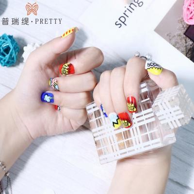 China 2021 New Design Decorated Artificial Special Style Fake Nails Press On Nails for sale