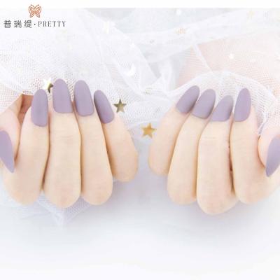 China Design Fashion Matte Artificial Nail Finger Nails Detachable Acrylic Artificial Nails for sale