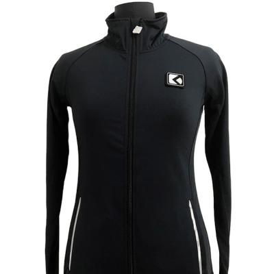 China Factory direct wholesale equestrian riding ladies zip through long sleeve moisture wicking riding jacket for sale