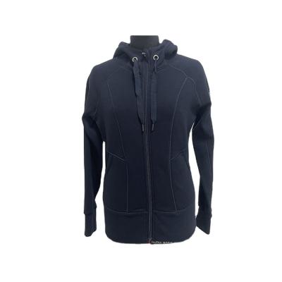 China Custom Stretchable/Soft/Thermal China Professional Manufacture Stretch Zipper Up Women Full Zip Up Hoodie for sale