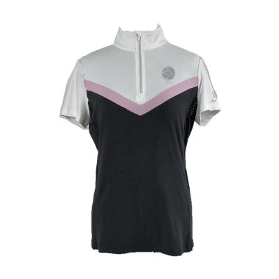 China Breathable Super Stretch Moisture Wicking Moisture Control Riding Ladies Equestrian T-Shirts for sale