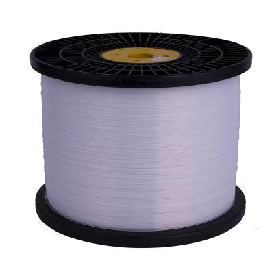 China Original white natural color 0.5mm0.6mm0.7mm PET monofilament polyester zipper Hot-selling Abrasion-resistant black material, used for clothing jac for sale