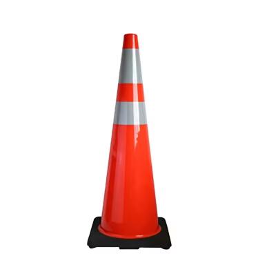 China Highway Signal Flexible Road Traffic Cone Reflective Safety Traffic Cone for sale