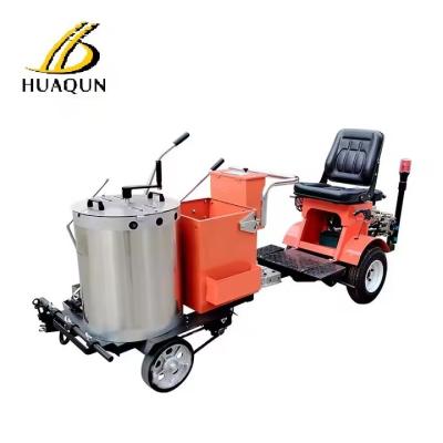 China Hand Push Thermoplastic Road Marking Machine With High Capacity 100kg Tanks And Plug-in Manually Mixer Devices Te koop