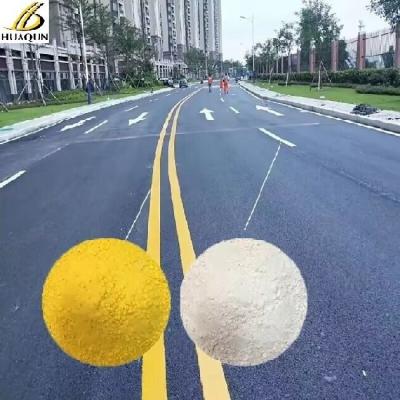 China Good Leveling Hot Melt Road Marking Paint 5% Premixed Glass Beads Long Lasting Eco-friendly for sale