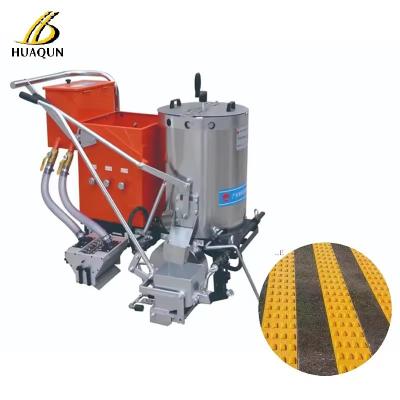 China Thermoplastic Road Paint Machine Hand Push Road Marking Machine With Adjustable Dispenser for sale