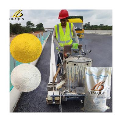 China Customized Yellow And White Road Paint Traffic Highway Thermoplastic Paint for sale