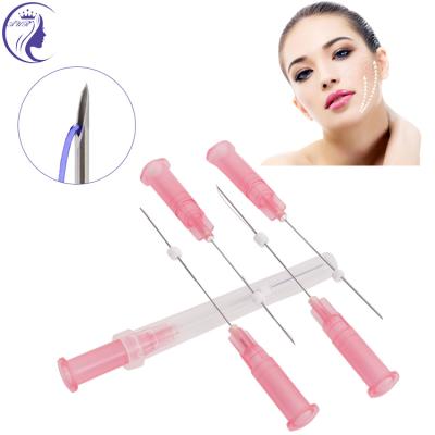 China Easy to use 26g 60mm face lifting pdo suture mono single use pdo faden with CE certification with needles for sale