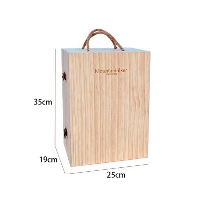 China Mountainhiker Viable Outdoor Camping Wooden Condiment Storage Containers Spice Bottle Storage Box Spice Boxes for sale