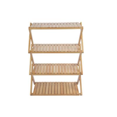 China Mountainhiker Multifunctional Portable Heavy Duty Portable Outdoor Furniture Foldable Wooden Storage Shelf for sale