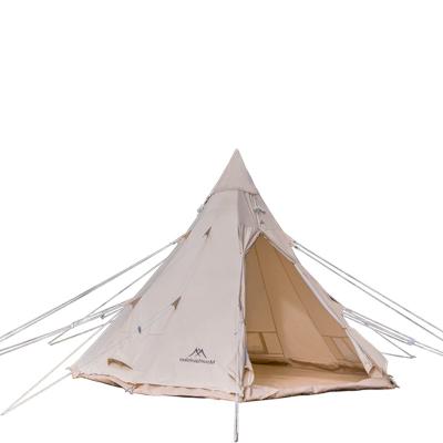 China Durable Wholesale Mountainhiker Large Camping Tent Waterproof Teepee Outdoor Indian Glamping Tent For Sale for sale