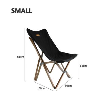 China Wholesale Comfortable Outdoor Easy-carry Butterfly Mountainhiker Outdoor Rise Wooden Portable Chair For Camping for sale