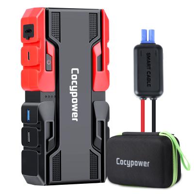 China Cocypower 16000mAh Jump Starter Car Jump Battery Booster Car Battery Booster With Flashlight Car Jump Starter Power Bank for sale