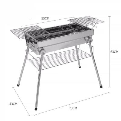 China 201\202\304\316\321\310S\403 Fast Shipping Stainless Steel Work Cooking Outdoor Camping Picnic Barbecue Grill for sale