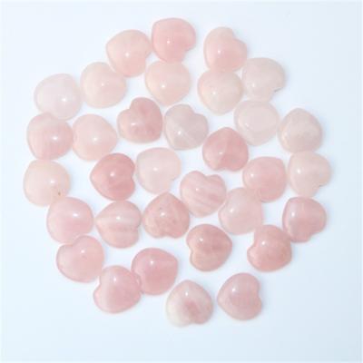 China Natural Gemstone Rose Quartz Crystals Hearts of Quartz China 25mm Large Healing Heart Shaped Crystals for Home Decor for sale