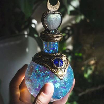 China New China Creativity Crystal Witch Magic Bottle For Angel Aura Resin Hand Crafts With Spiritual Healing for sale