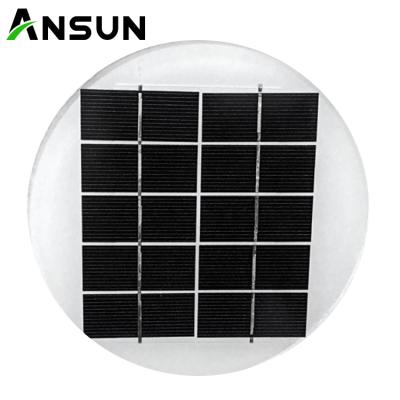 China High Quality Round Glass Laminated Solar Panel Monocrystalline Silicon Solar Panel Power System For Home 158mm Diameter for sale