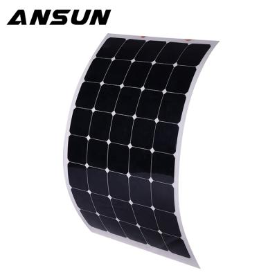 China 100W Solar Panel High Efficiency Flexible Monocrystalline Foldable Portable High Quality Mobile Phone Charging for sale