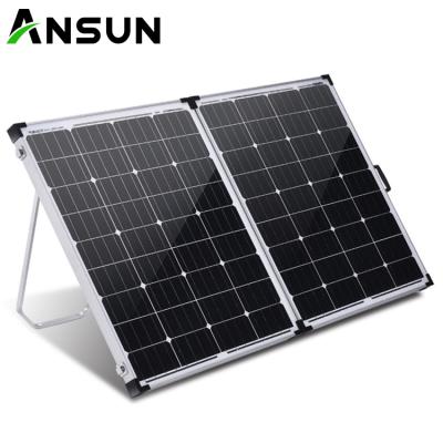 China Low price and affordable portable fast charging monocrystalline solar panel kit. for sale