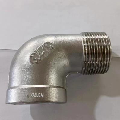 China 304 Stainless Steel Cast Fittings Threaded 90 Degree Elbow MSS SP-114 CL150 for sale